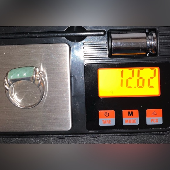 Judith Ripka Unisex Sterling Silver Classic Jade Ring - Picture 12 of 13